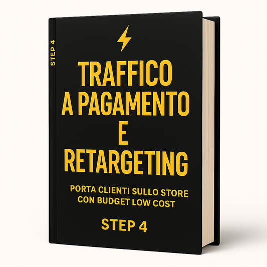 🟥 Step 4 – Traffico a Pagamento & Retargeting: Porta Clienti sul tuo Store con Budget Low Cost